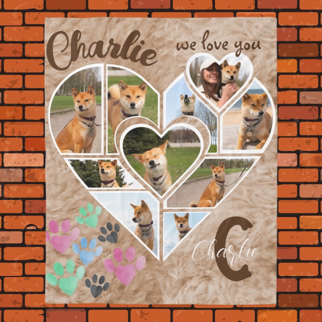 Personalised Pet Memorial Quote with Photo Fleece Blanket (Creator Uploaded)