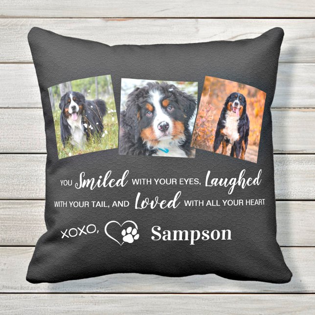Personalised Pet Memorial Remembrance Dog Photo Cushion (Creator Uploaded)