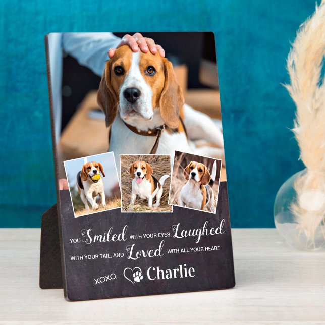 Personalised Pet Memorial Remembrance Poem 4 Photo Plaque (Creator Uploaded)