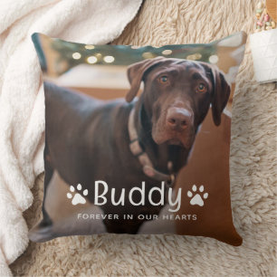 Personalised Pet Name and Photo Custom Memorial Cushion