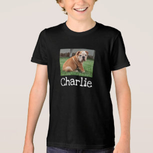 Personalised Pet Name And Photo Tri-Blend Shirt