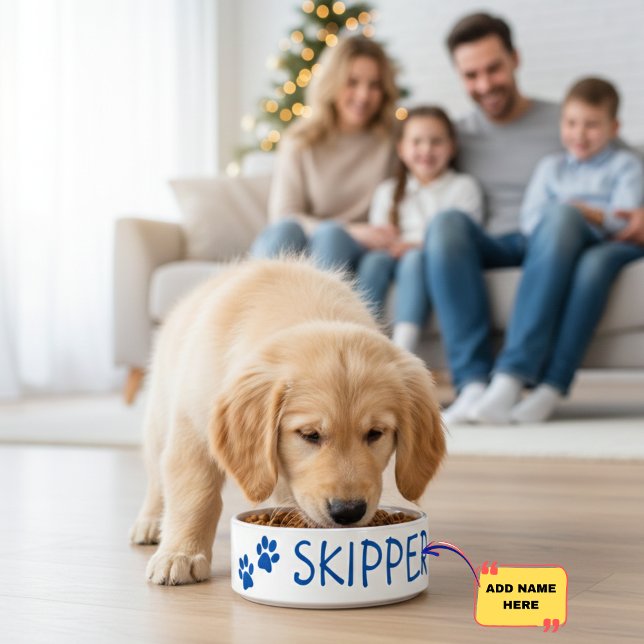 Personalised Pet Name Ceramic Bowl: Perfect Gift! Bowl (Personalized Pet Name Ceramic Bowl: Perfect Gift! )