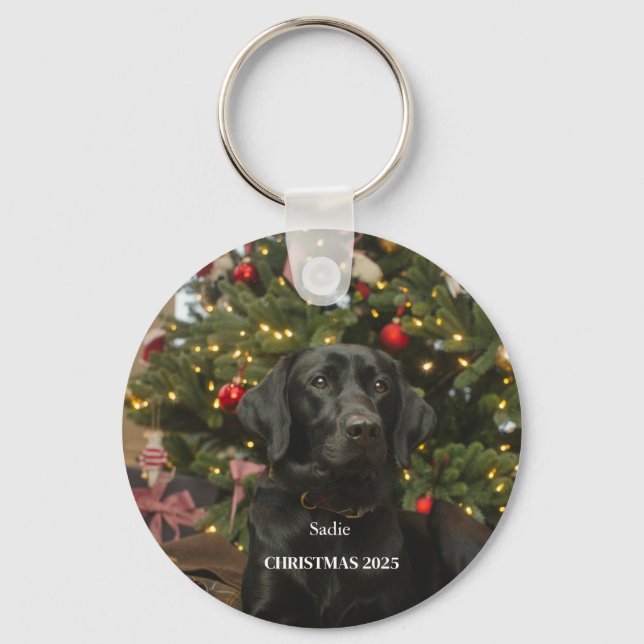 Personalised Pet Ornament Key Ring (Front)