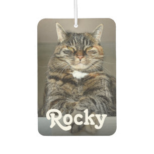 Personalised Pet Photo and Name Double-Sided Car Air Freshener