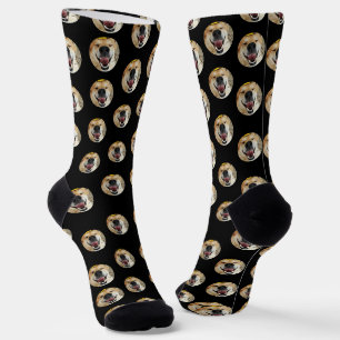 Personalised Pet Photo And Paw Prints Socks