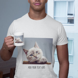 Personalised Pet Photo and Text T-Shirt