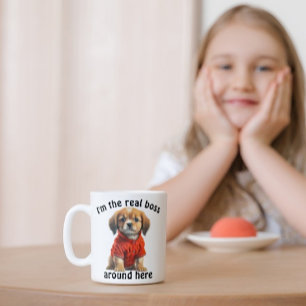 Personalised Pet Photo Boss Dog Coffee Mug