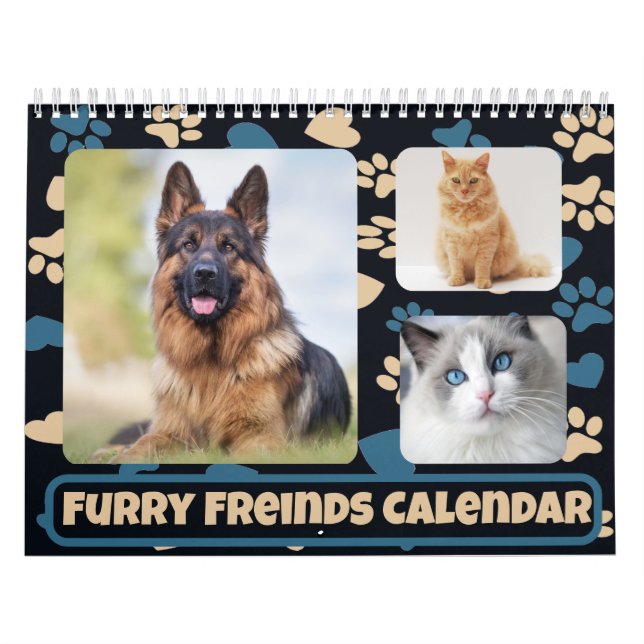 Personalised Pet Photo Calendar (Cover)