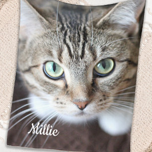 Personalised Pet Photo Cat Lover Dog Keepsake Fleece Blanket