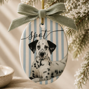 Personalised Pet Photo Christmas Ceramic Tree Decoration