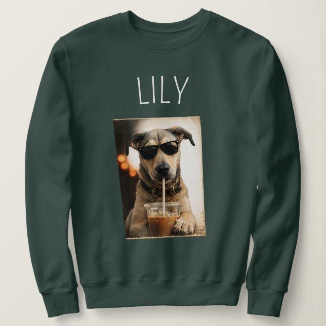 Personalised Pet Photo Coffee Mug Sweatshirt (Design Front)