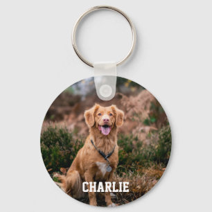 Personalised Pet Photo Dog Lover Keepsake Keychain