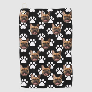 Personalised Pet Photo Face Gift For Golfer Custom Golf Towel