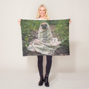 Personalised Pet Photo Fleece Blank Blanket