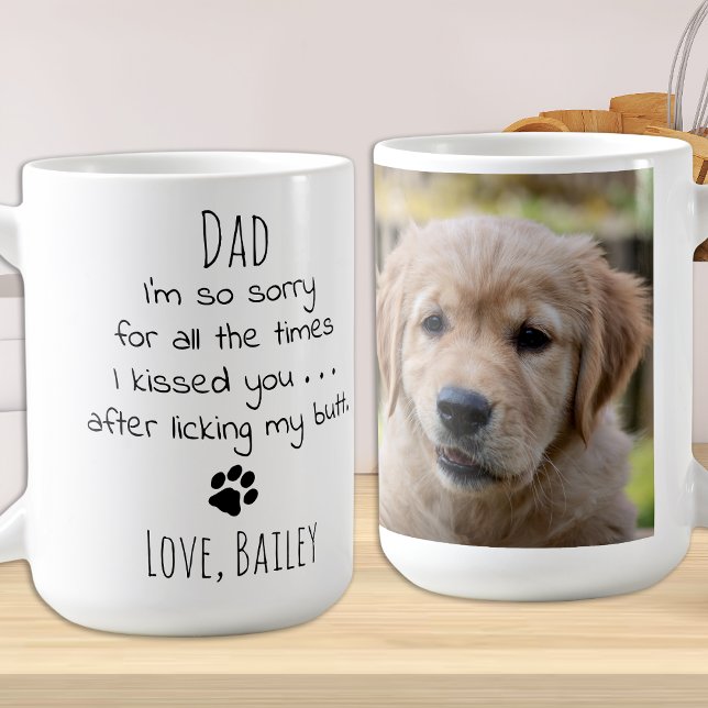Personalised Pet Photo Funny Dog Dad Coffee Mug (Creator Uploaded)