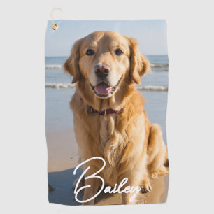 Personalised Pet Photo Golf Towel