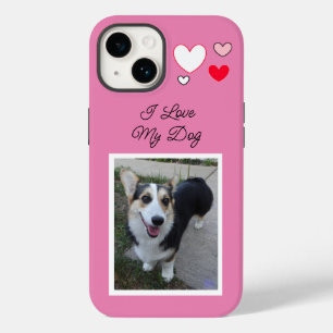 Personalised Pet Photo I Love my Dog Case-Mate iPhone 14 Case