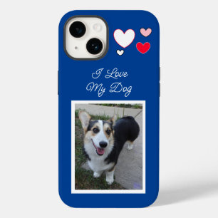 Personalised Pet Photo I Love my Dog     Case-Mate iPhone 14 Case