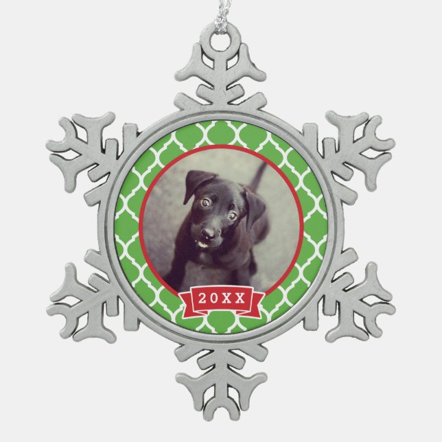 Personalised Pet Photo Keepsake Ornament (Front)