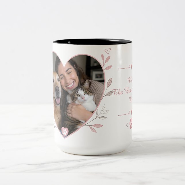 Personalised Pet Photo Mug Gift with Custom Name (Center)