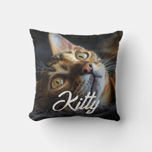 Personalised Pet Photo & Name Cushion