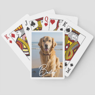 Personalised Pet Photo Playing Cards