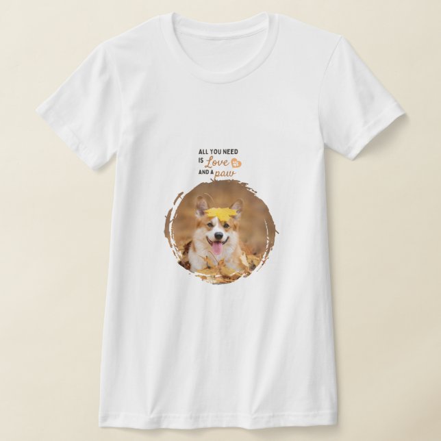Personalised Pet Photo T-Shirt (Laydown)
