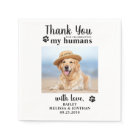 Personalised Pet Photo Thank You Dog Wedding