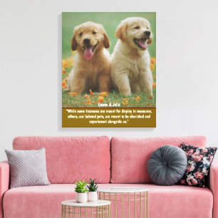 Personalised Pet Photo Wall Art for Dog Lovers, Me