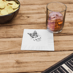 Personalised Pet Portrait Cocktail Napkins 