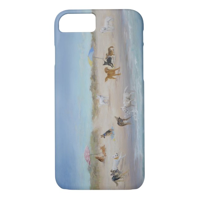 Personalised Pet Tails Phone Case for IPhone 7 (Back)