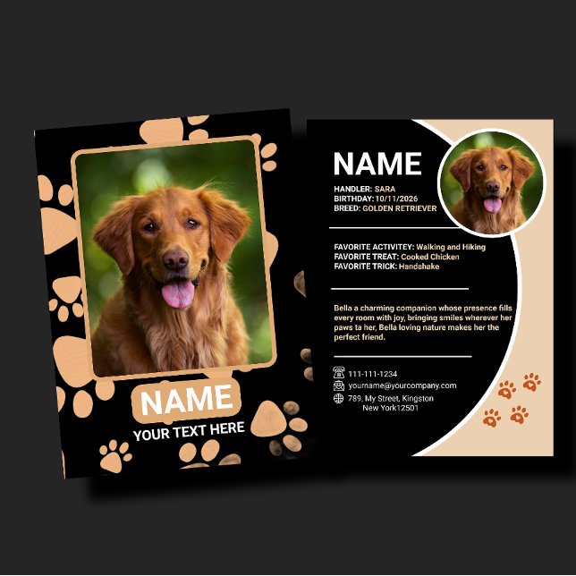 Personalised Pet Trading Card Birthday Gift (Creator Uploaded)