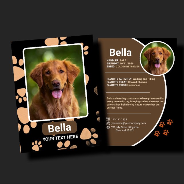 Personalised Pet Trading Card Birthday Gift (Creator Uploaded)