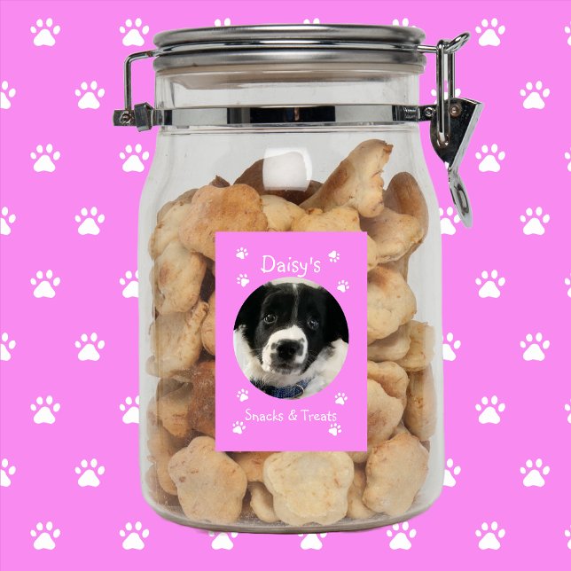 Personalised Pet Treat Jar Food Label (Creator Uploaded)