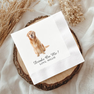 Personalised Pet Wedding Custom Wedding Couple Dog Napkin