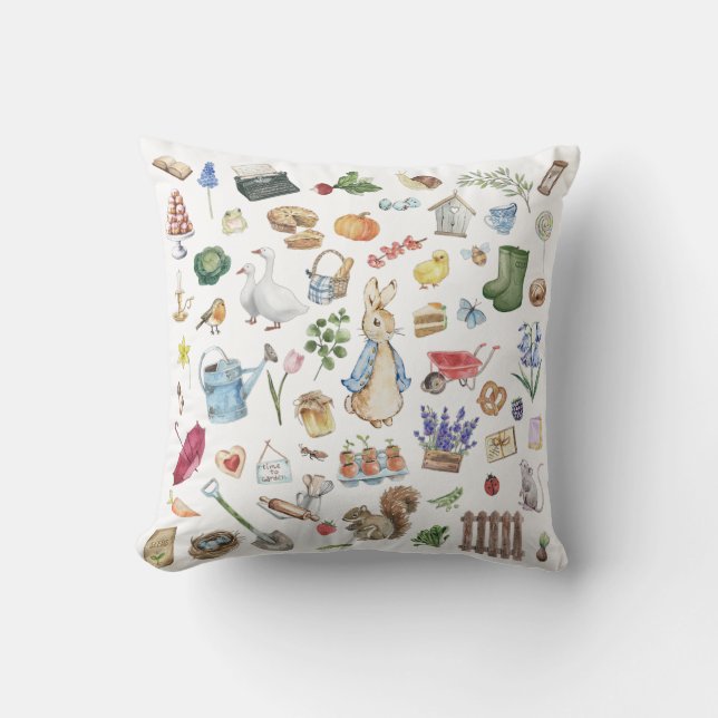 personalised peter the rabbit cushion (Front)