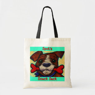 Personalised Pet's Name Dog Treat Bones Tote Bag