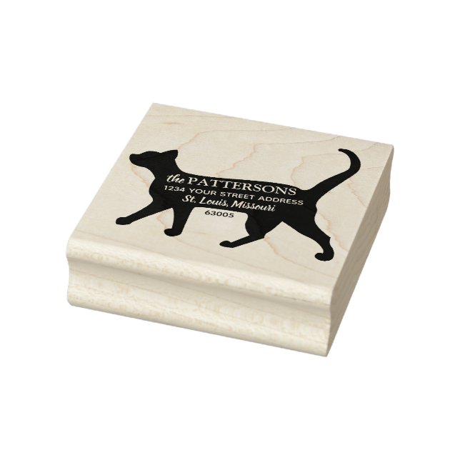 Personalised Pets Return Address Rubber Stamp (Stamp)