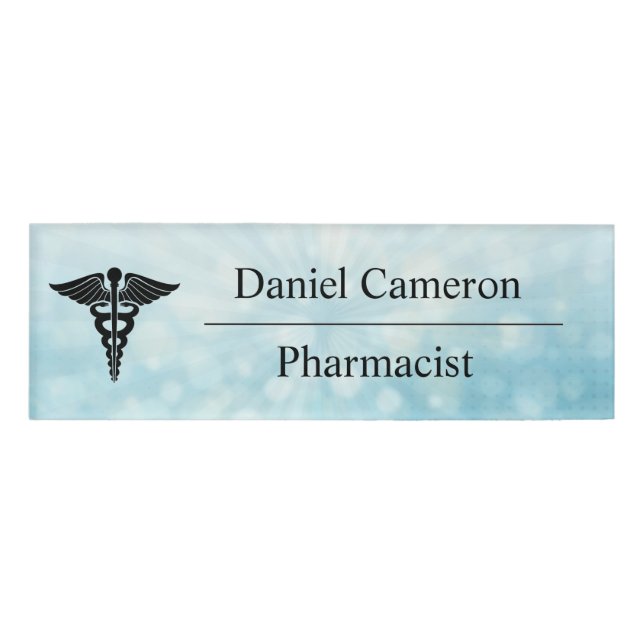 Personalised Pharmacist Name Tag (Front)
