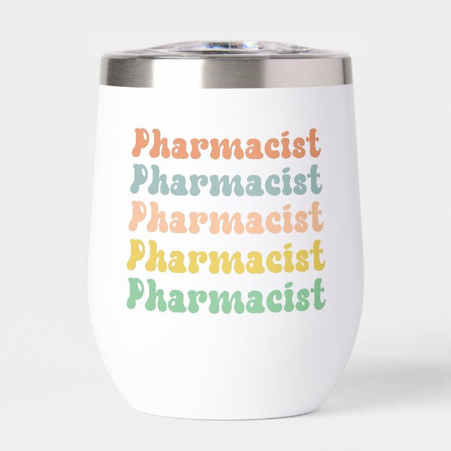 Personalised Pharmacist Retro Groovy Pharmacy (Front)