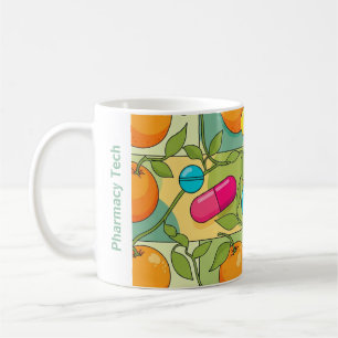 Personalised Pharmacy Mug Oranges and Vines