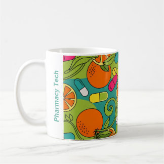 Personalised Pharmacy Mug Retro Oranges
