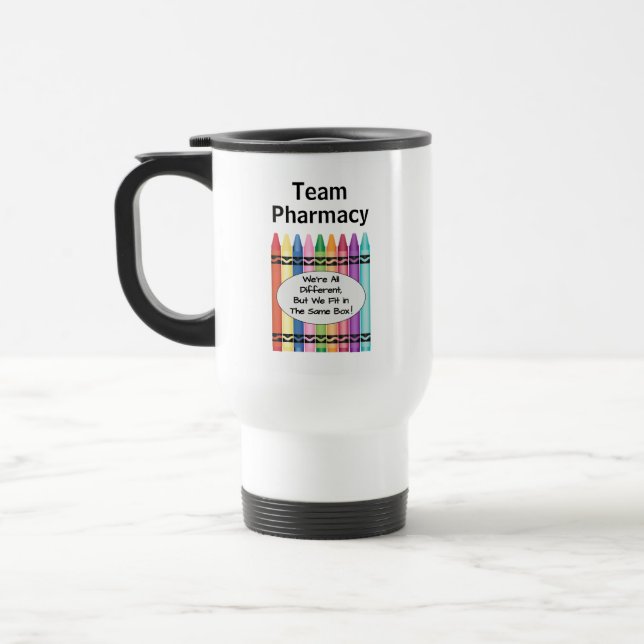 Personalised Pharmacy Technician Team  Travel Mug (Left)