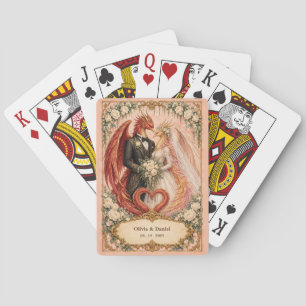 Personalised Phoenix Bride and Groom Wedding Favou Playing Cards