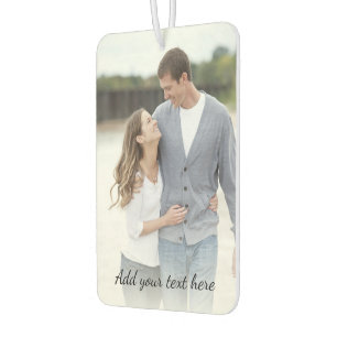 Personalised Photo Add Your Text Car Air Freshener