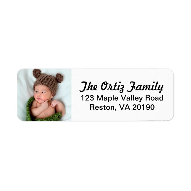Personalised Photo Address Labels (Front)