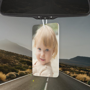 Personalised Photo Adorable Family 2 Picture Car Air Freshener