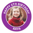 Personalised Photo, Age and Name Birthday Party
