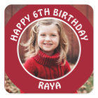 Personalised Photo, Age and Name Birthday Party