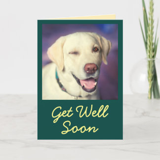 Personalised Photo and Encouragement Get Well Card